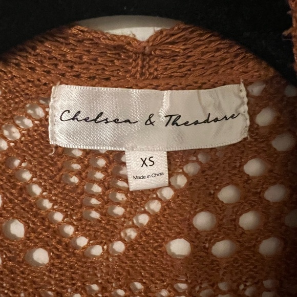 Chelsea and Theadore long crocheted sweater size XS (SW102) - Picture 2 of 5